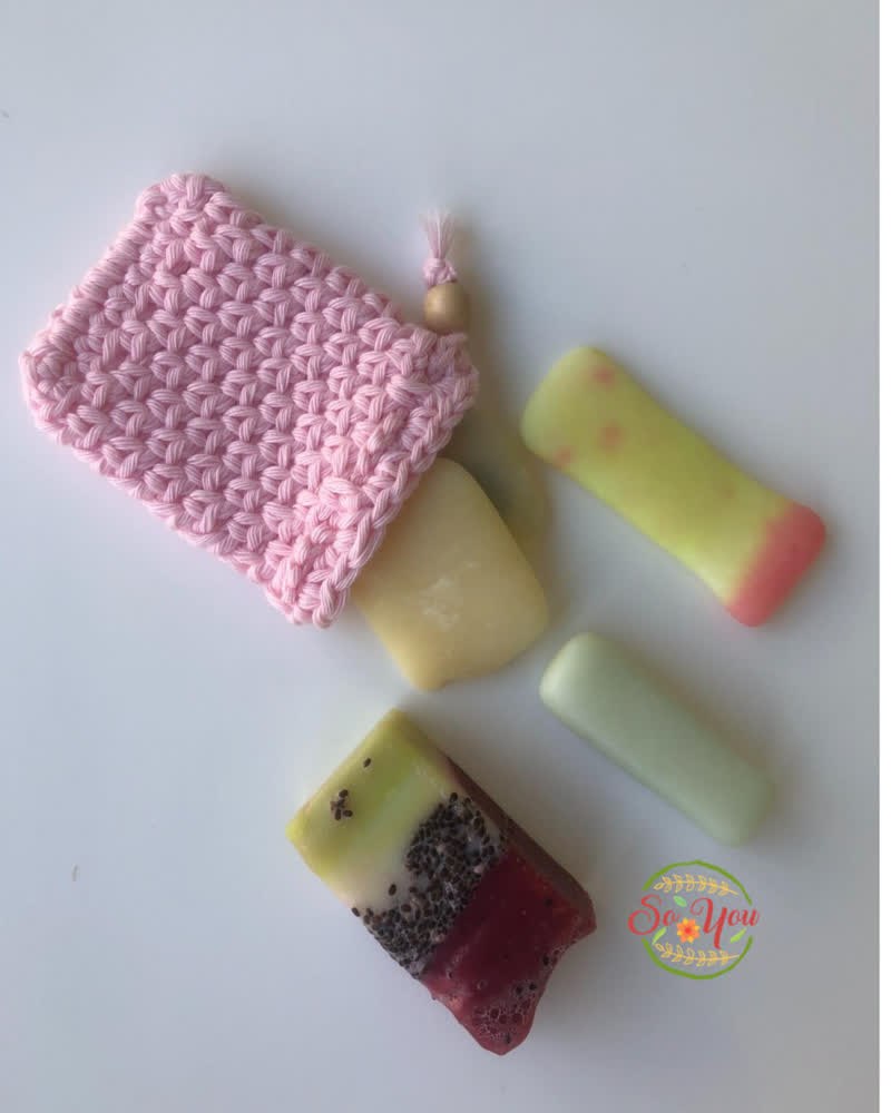 Pochettes anti-gaspi pour savon 100% Coton