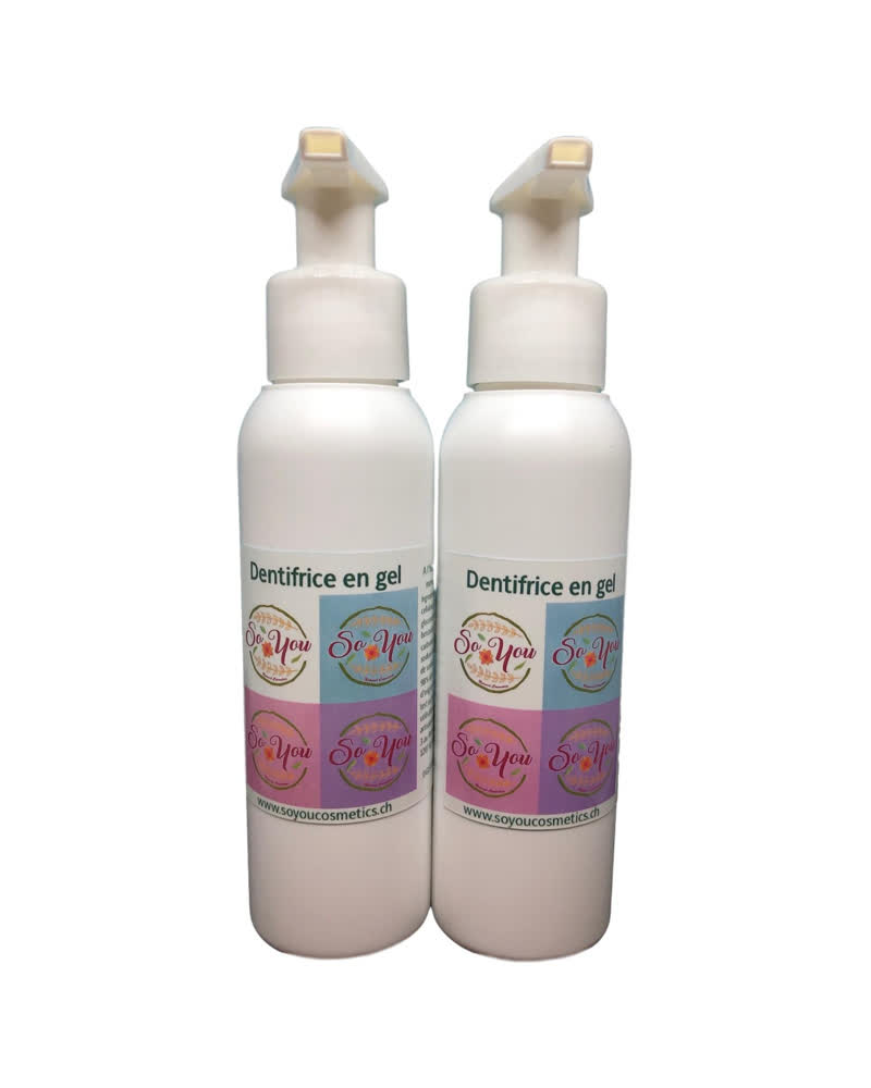Dentifrice gel - menthe poivrée ou bubble gum