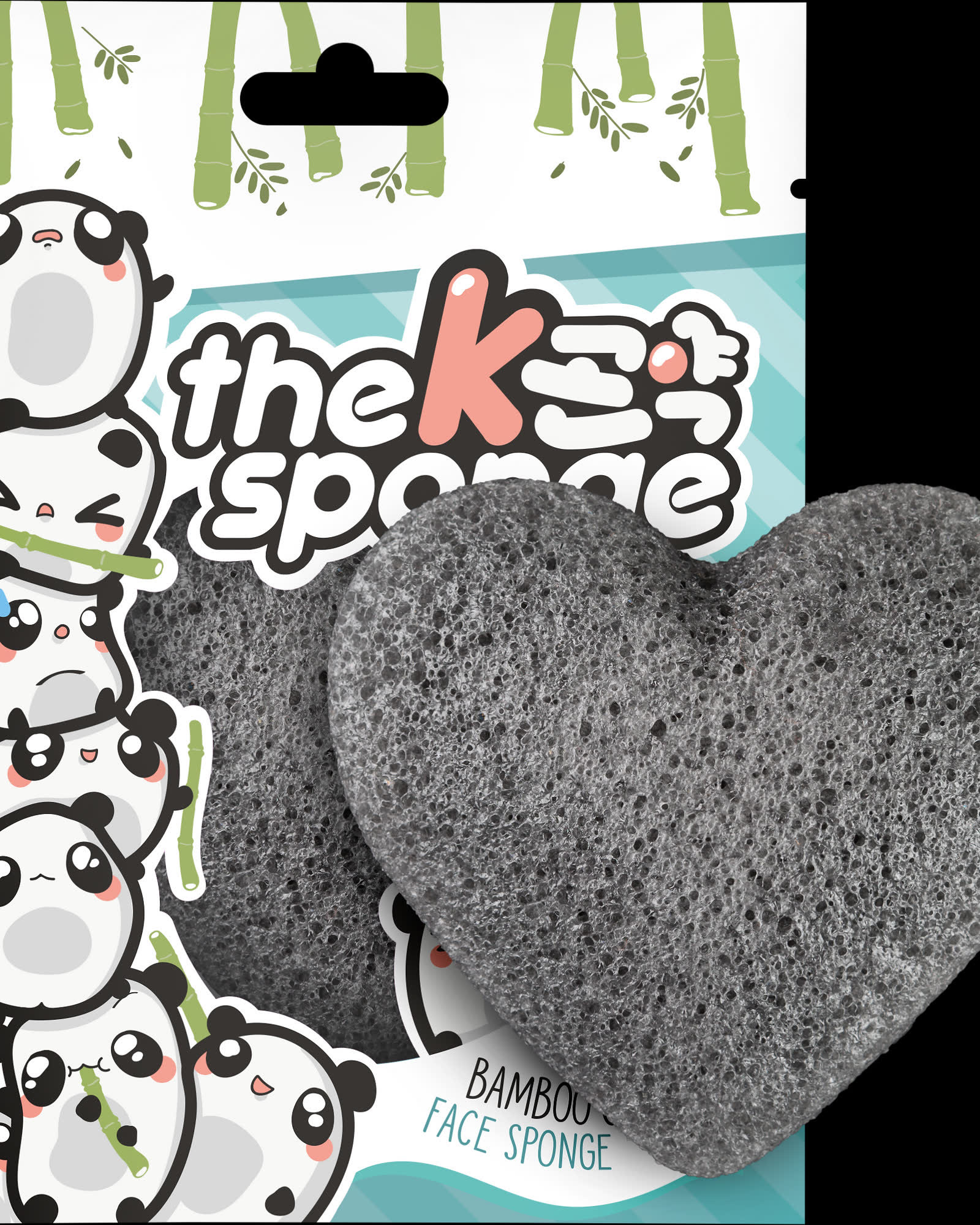 Eponges Konjac pour le visage en forme de coeur