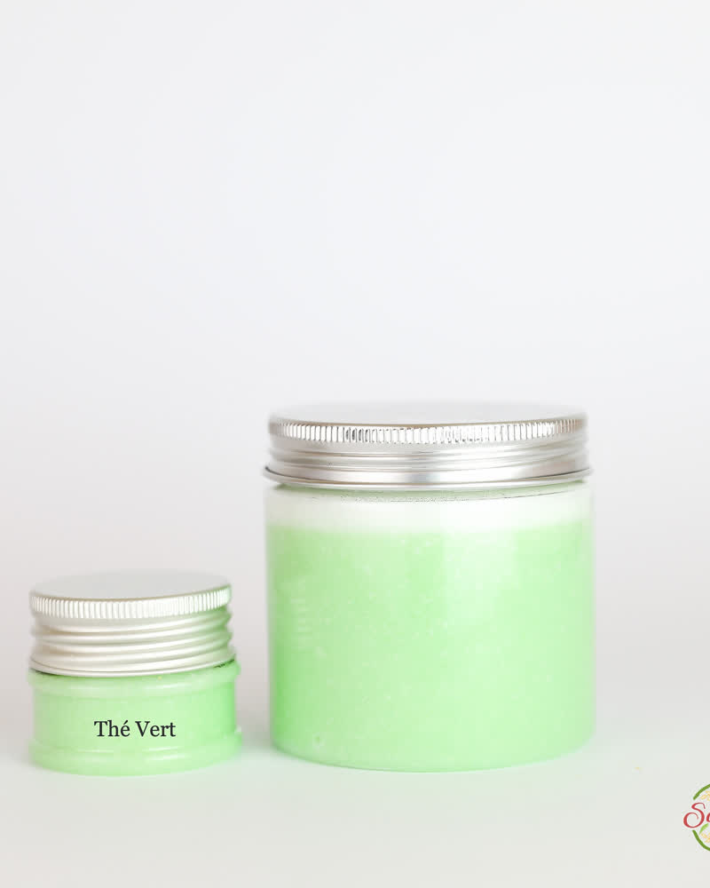 Gommage au sucre corps au macérât de thé vert