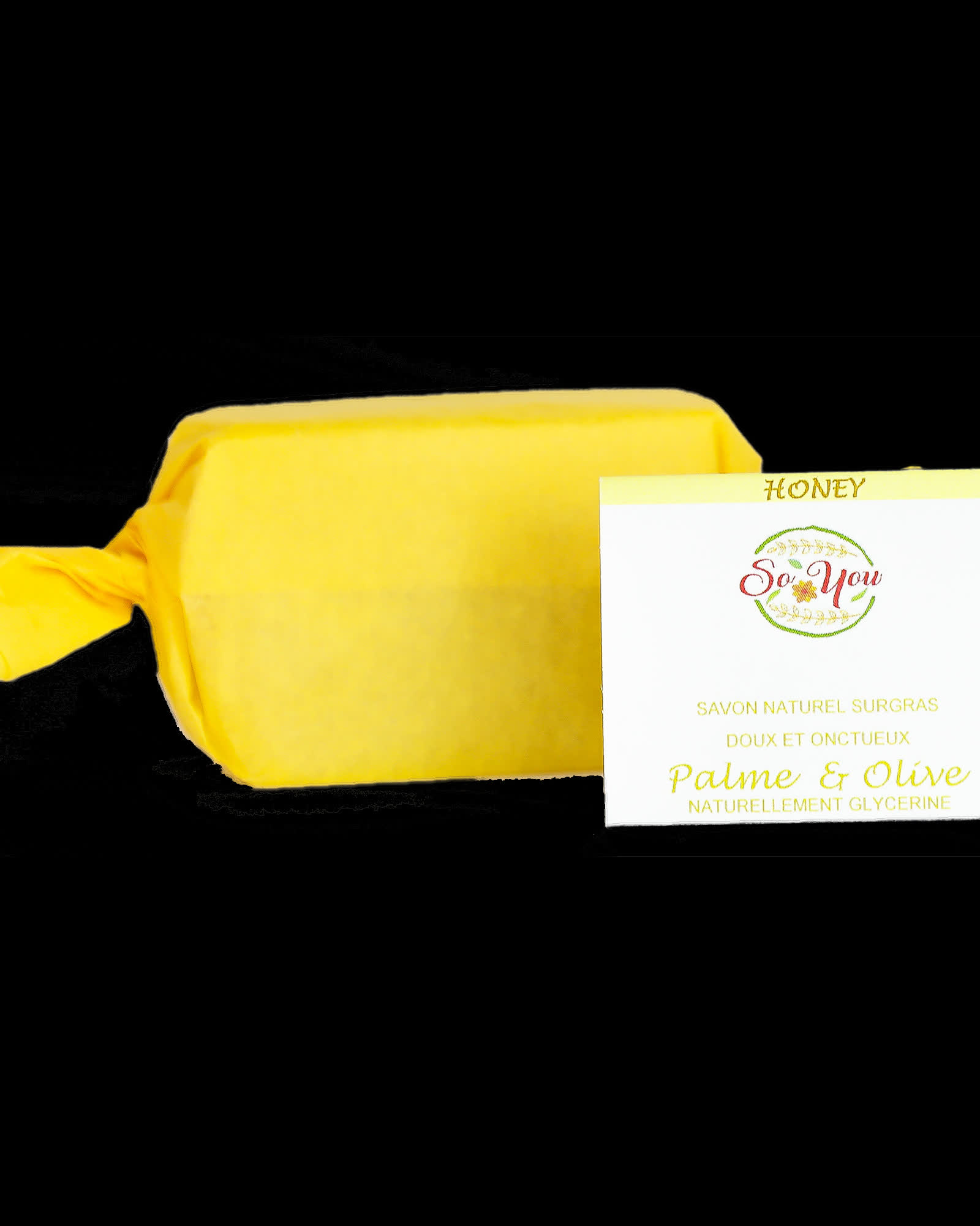 Savon olive, coco, ricin, palme RSPO - Senteur Miel