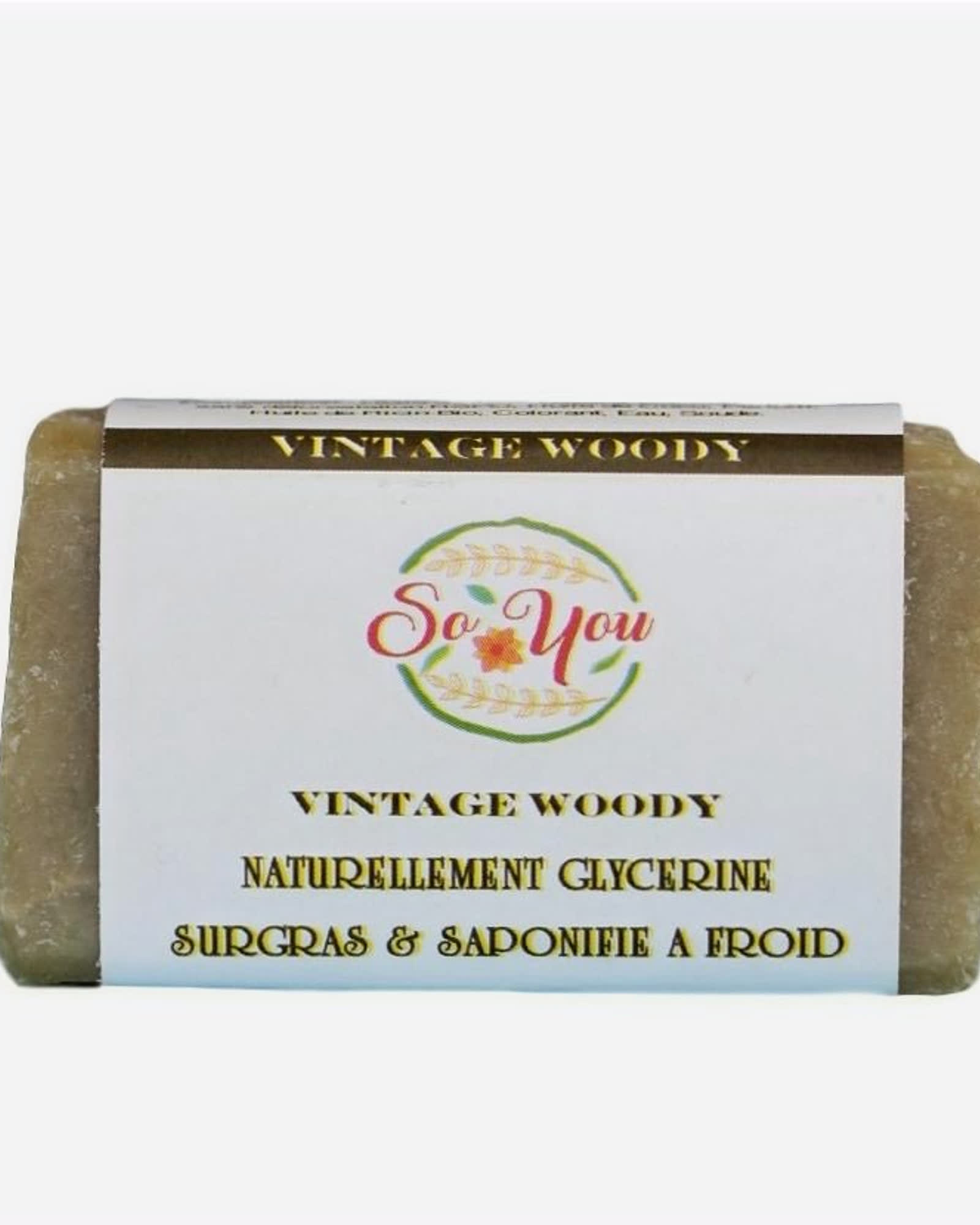 Savon olive, coco, ricin, palme RSPO - Senteur Woody
