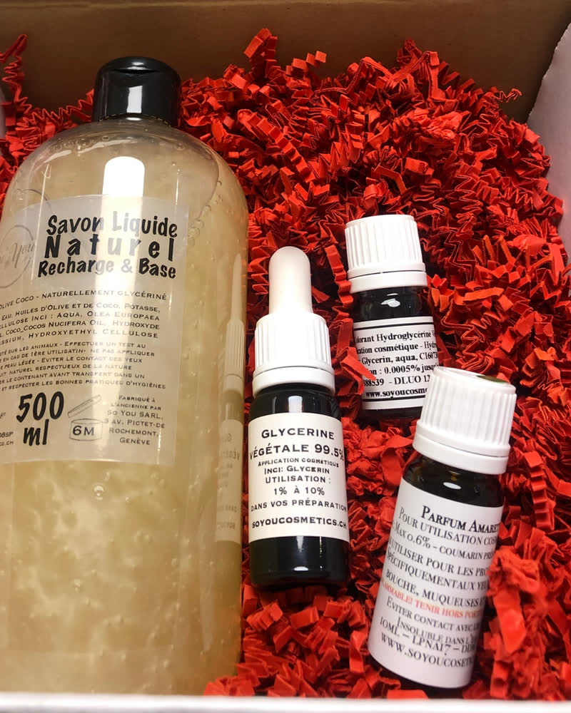 Kit DIY savon liquide naturel base olive et coco
