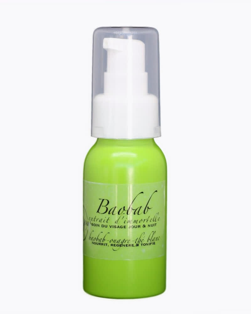 Crème visage peaux sensibles et sèches jour et nuit - Baobab Onagre Thé Blanc