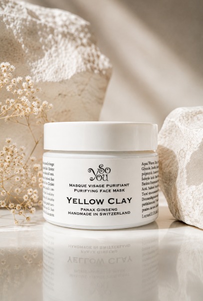 Masque Visage Argile Jaune à l'extrait de Ginseng